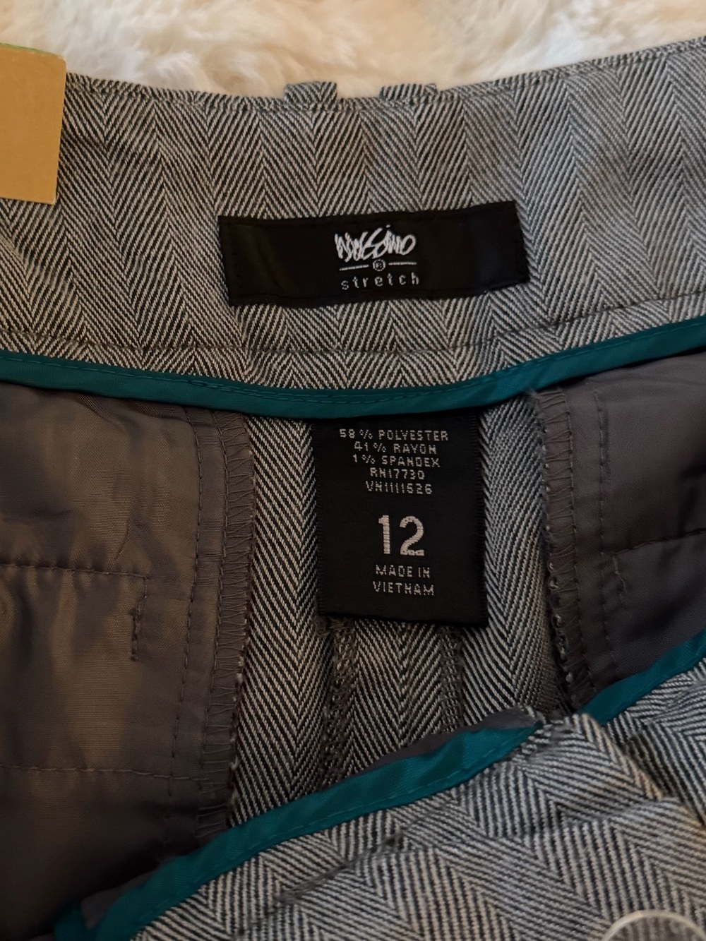 New size 12 women’s pants Classic Gray Dress/work Pants. Straight Leg. Mid waist - Picture 2 of 8